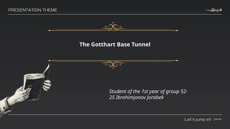 The Gotthart Base Tunnel