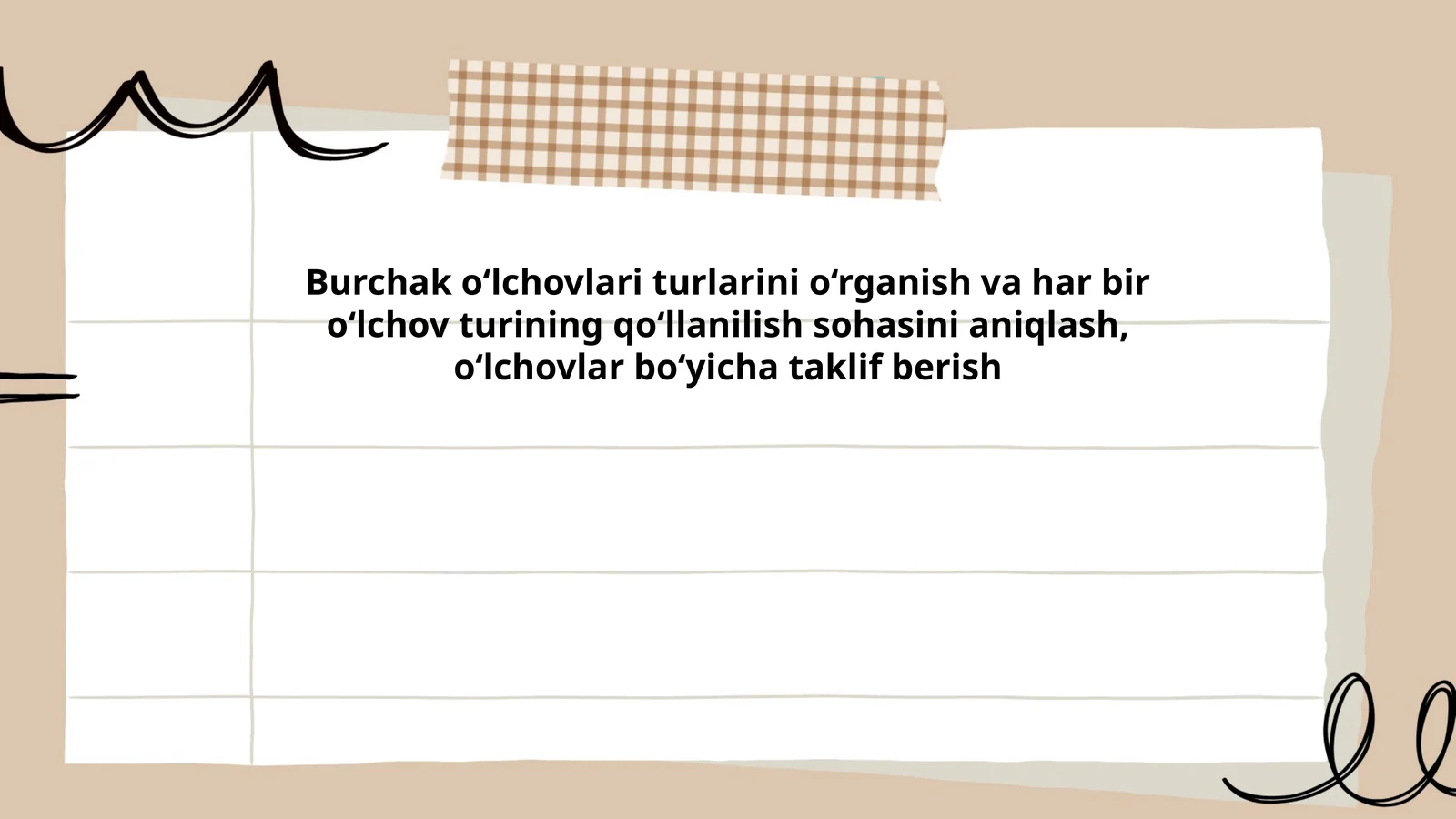 Burchak o‘lchovlari turlari