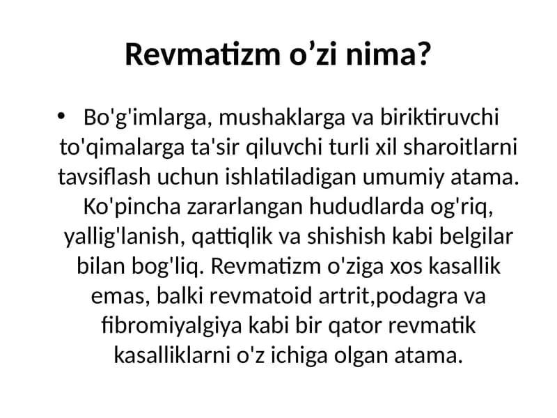 Revmatizm