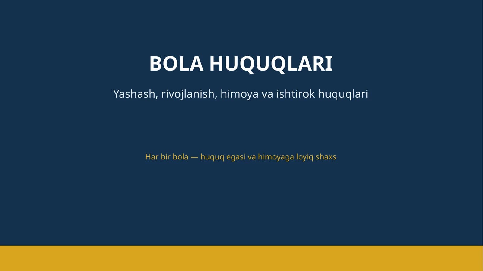 BOLA HUQUQLARI