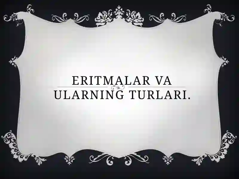 Eritmalar
