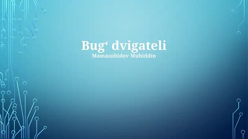 Bug‘ dvigateli