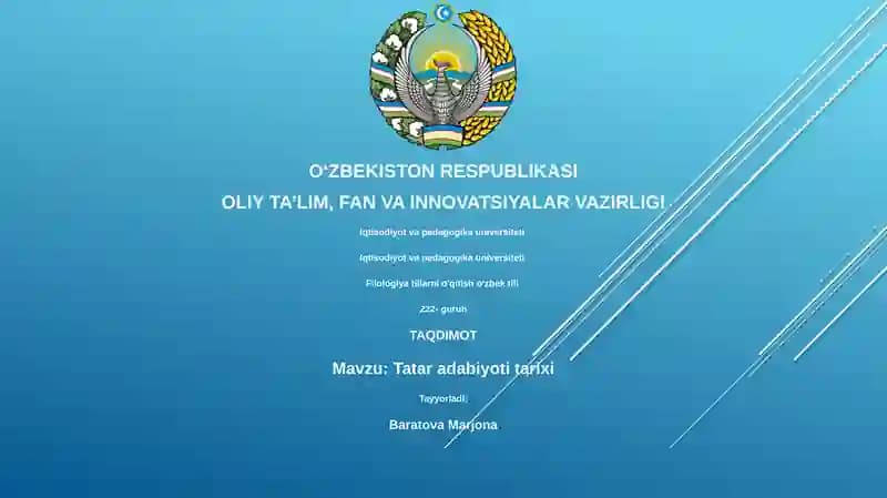 Tatar adabiyoti tarixi