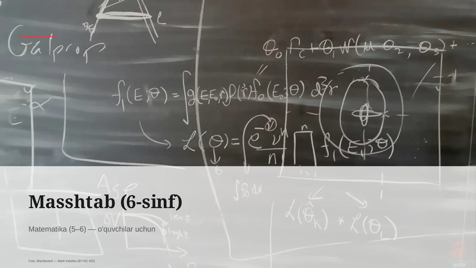Masshtab (6-sinf)