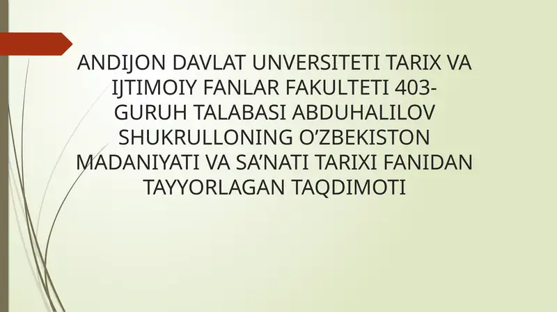 Kamoliddin Behzod va Minyatura sa'nati