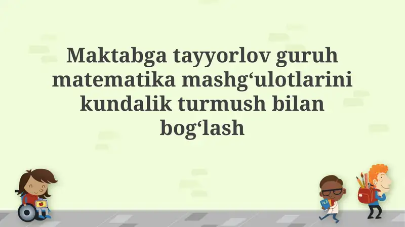 Matematika va Mashg'ulotlar
