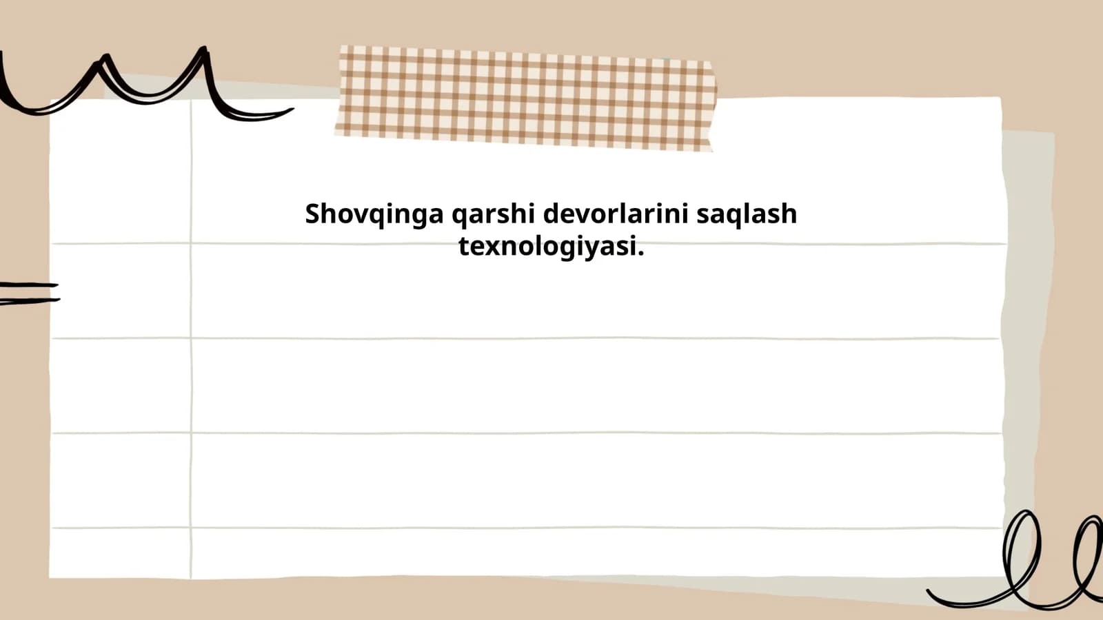 Shovqinga qarshi devorlarini saqlash texnologiyasi