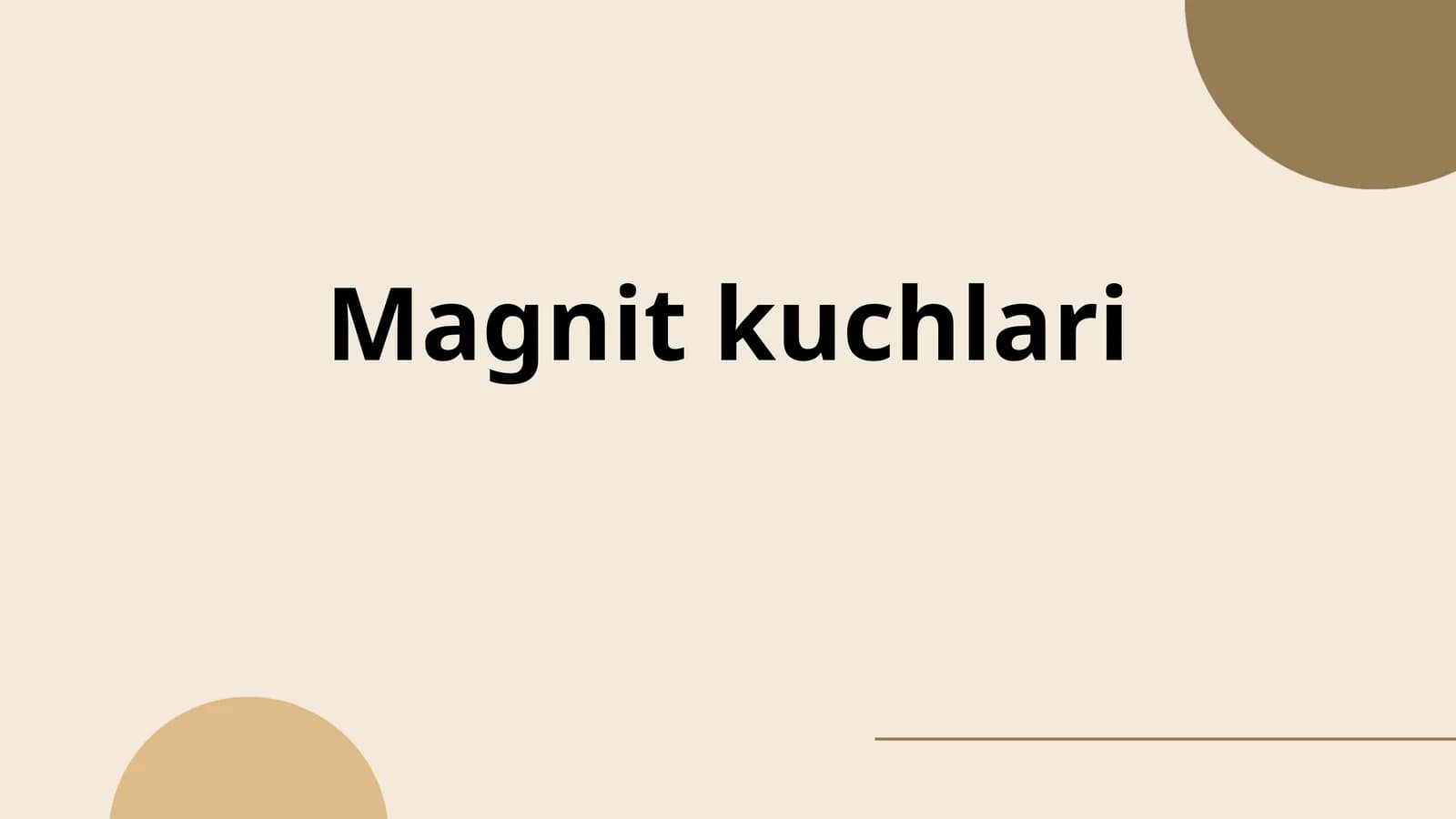 Magnit kuchlari