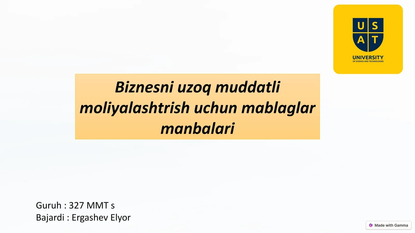 Biznesda Investitsion Baxolashning Amaliy Jixatlari