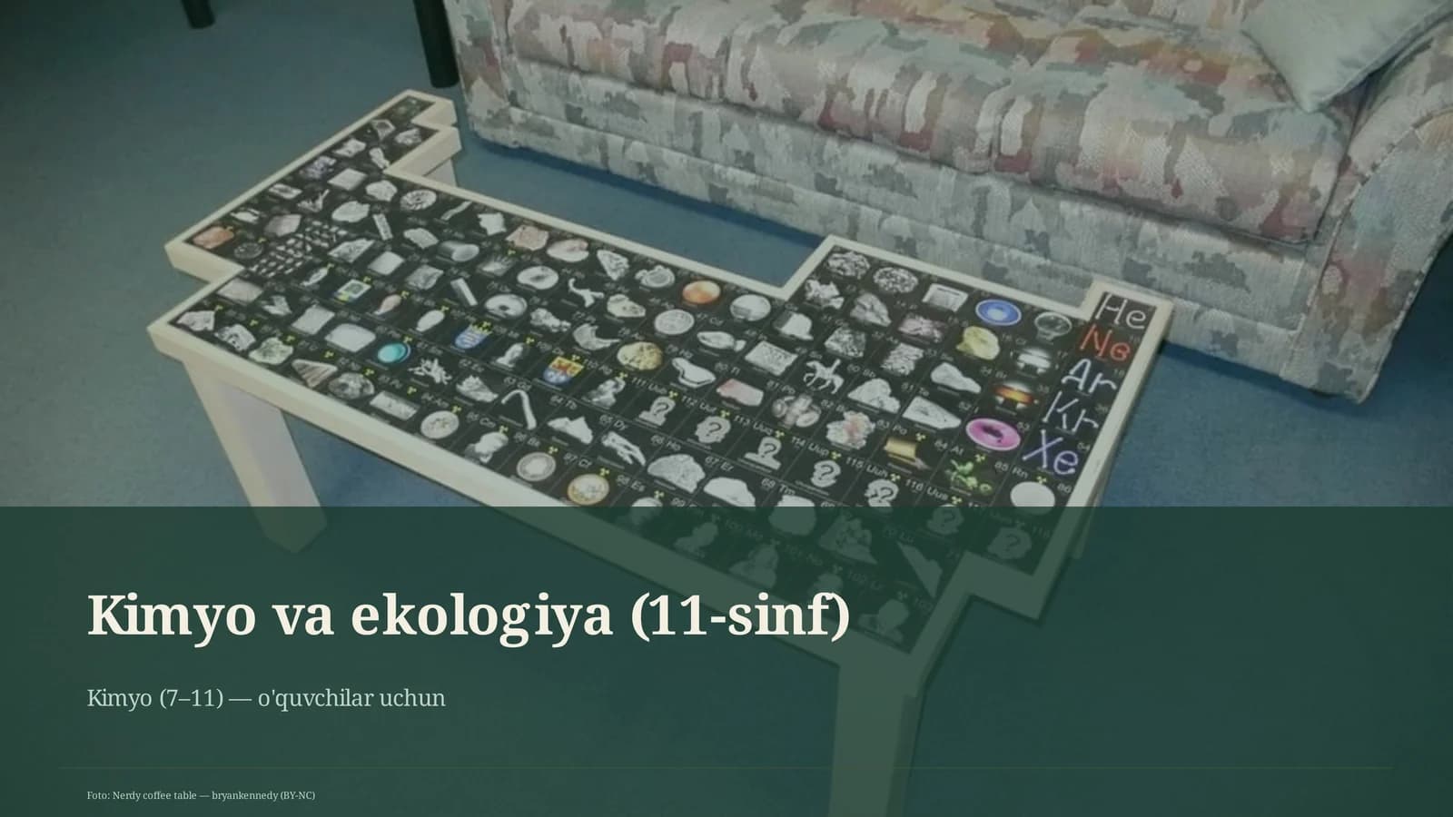 Kimyo va ekologiya (11-sinf)