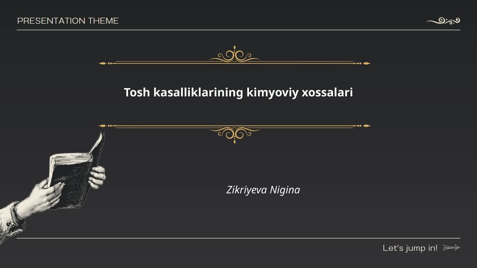 Tosh kasalliklarining kimyoviy xossalari
