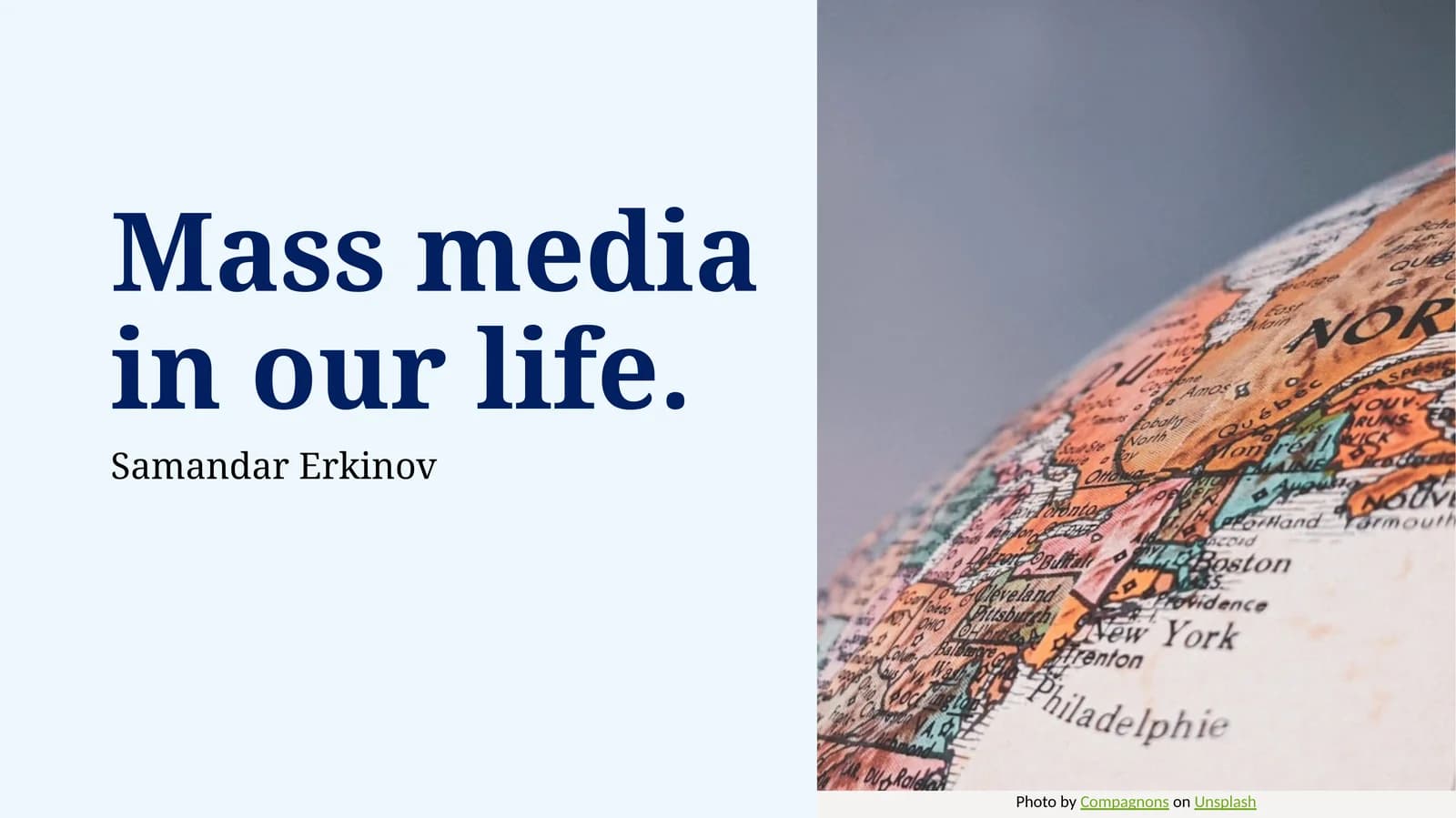 Mass media in our life