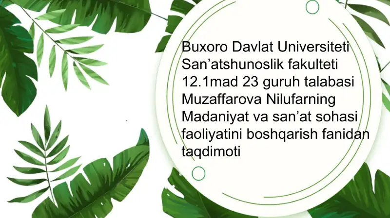 Rahbarlik ustozligi