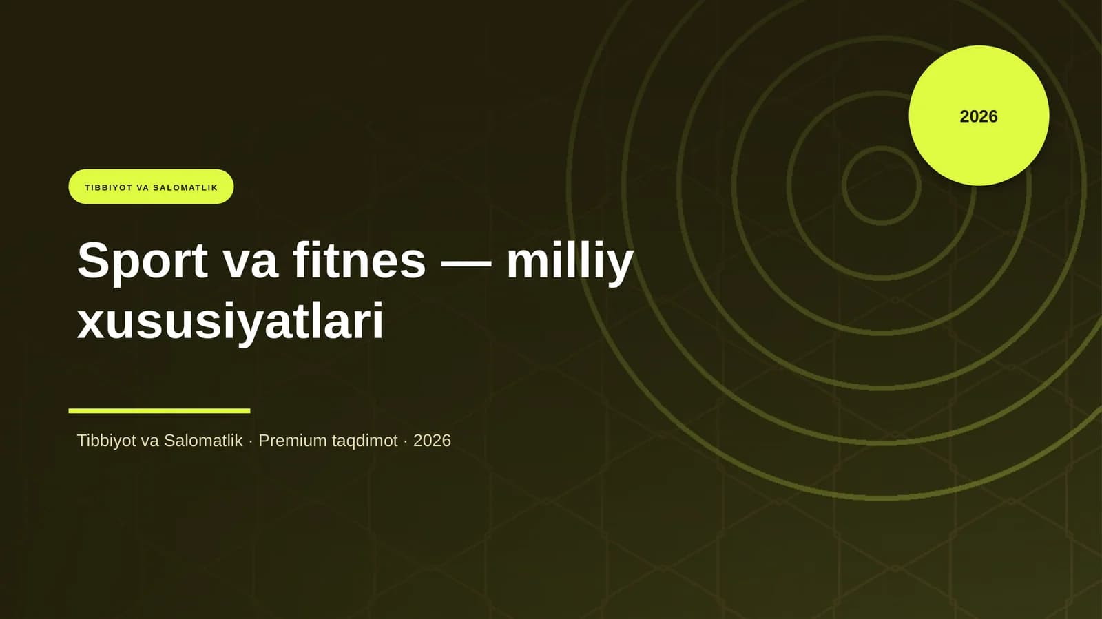 Sport va fitnes — milliy xususiyatlari