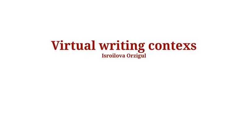 Future Trends in Virtual Writing