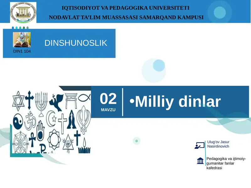 Milliy dinlar
