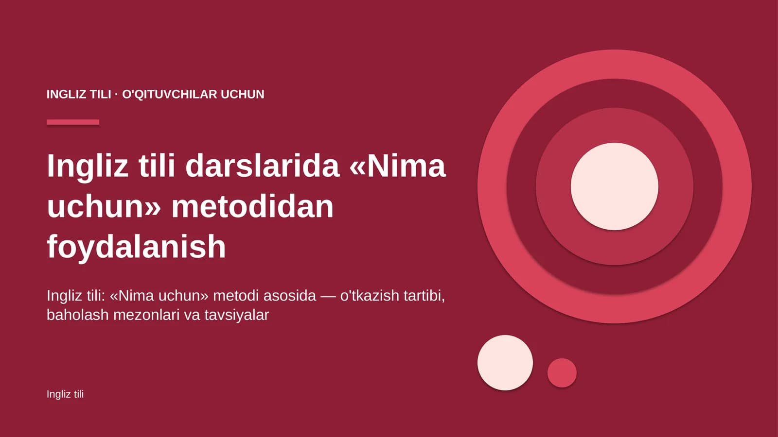 ingliz tili darslarida nima uchun metodidan foydalanish 8644