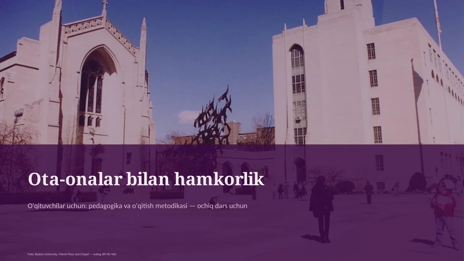 Ota-onalar bilan hamkorlik