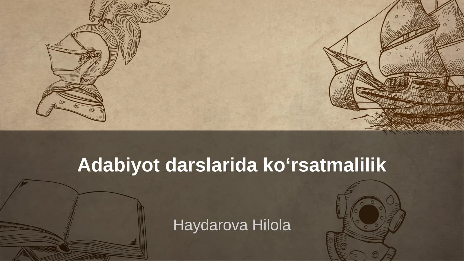 Adabiyot darslarida koʻrsatmalilik