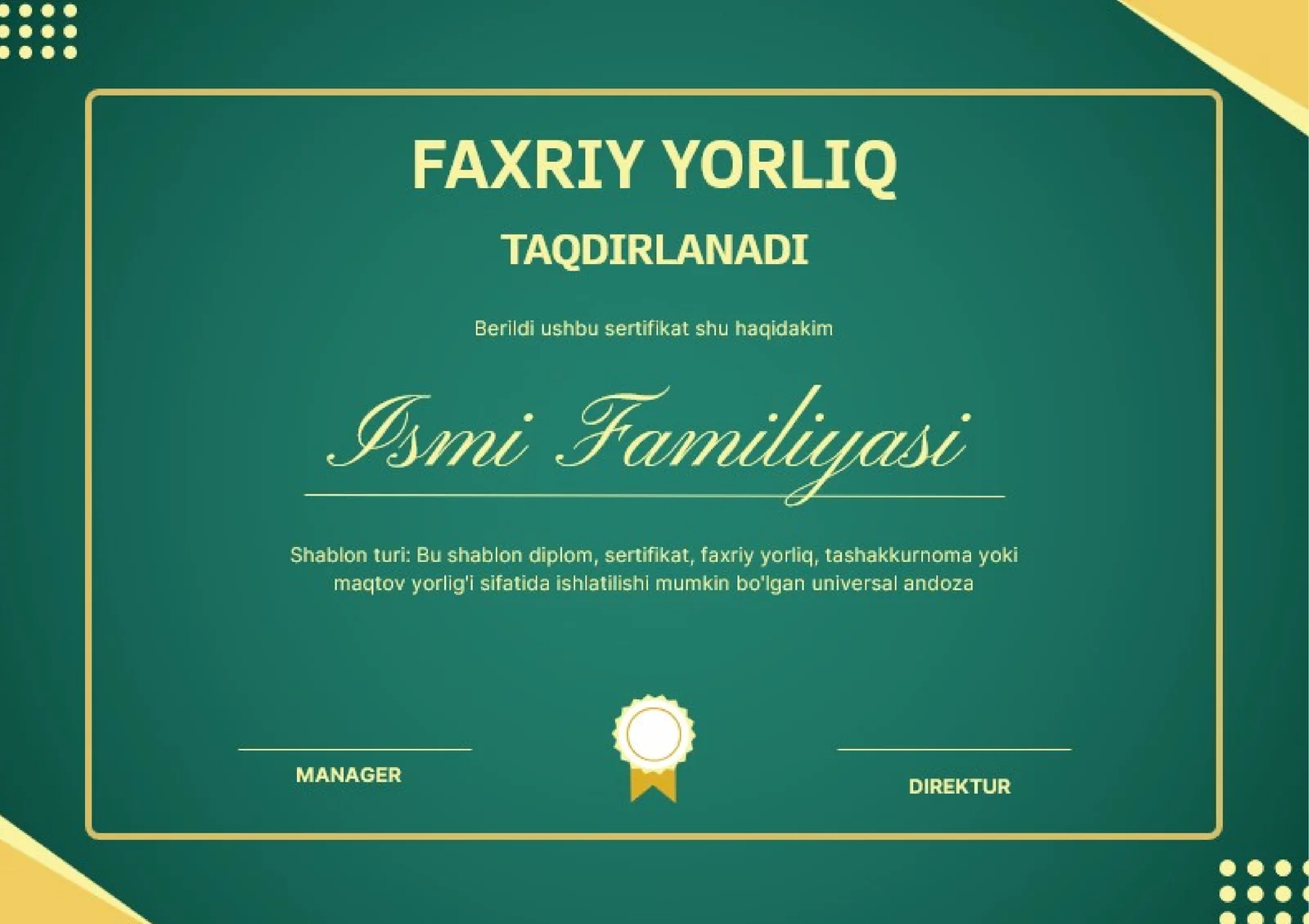 FAXRIY YORLIQ