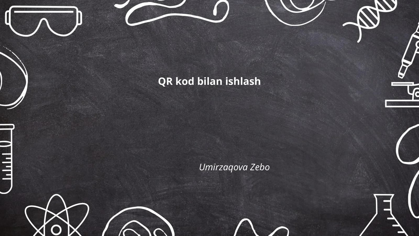 QR kod bilan ishlash