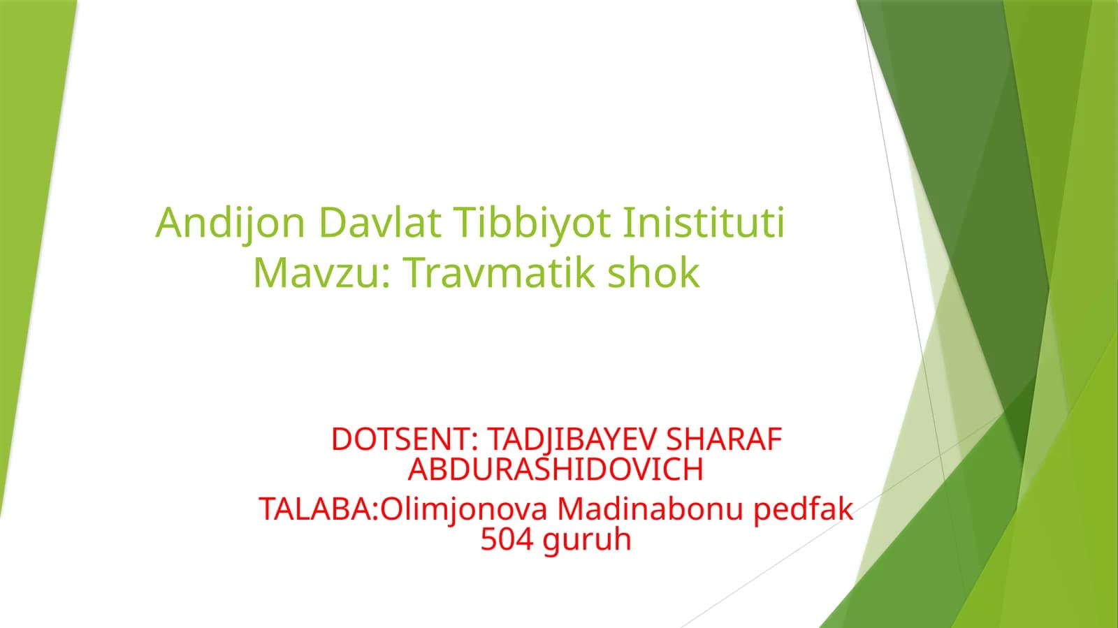 Travmatik shok