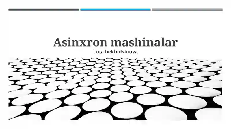 Asinxron mashinalar