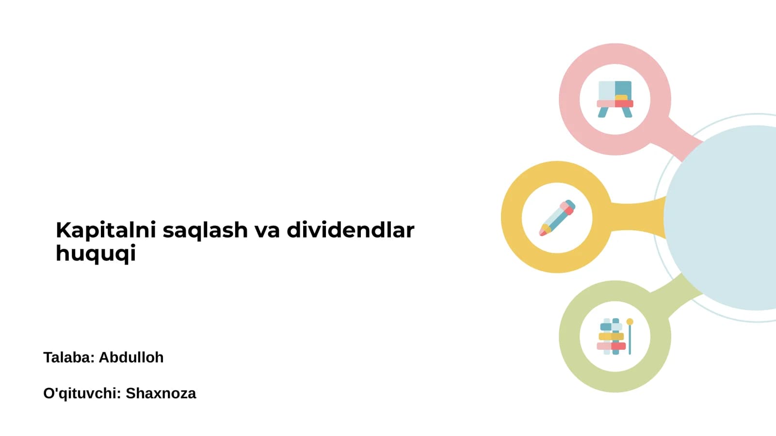 Kapitalni saqlash va dividendlar huquqi
