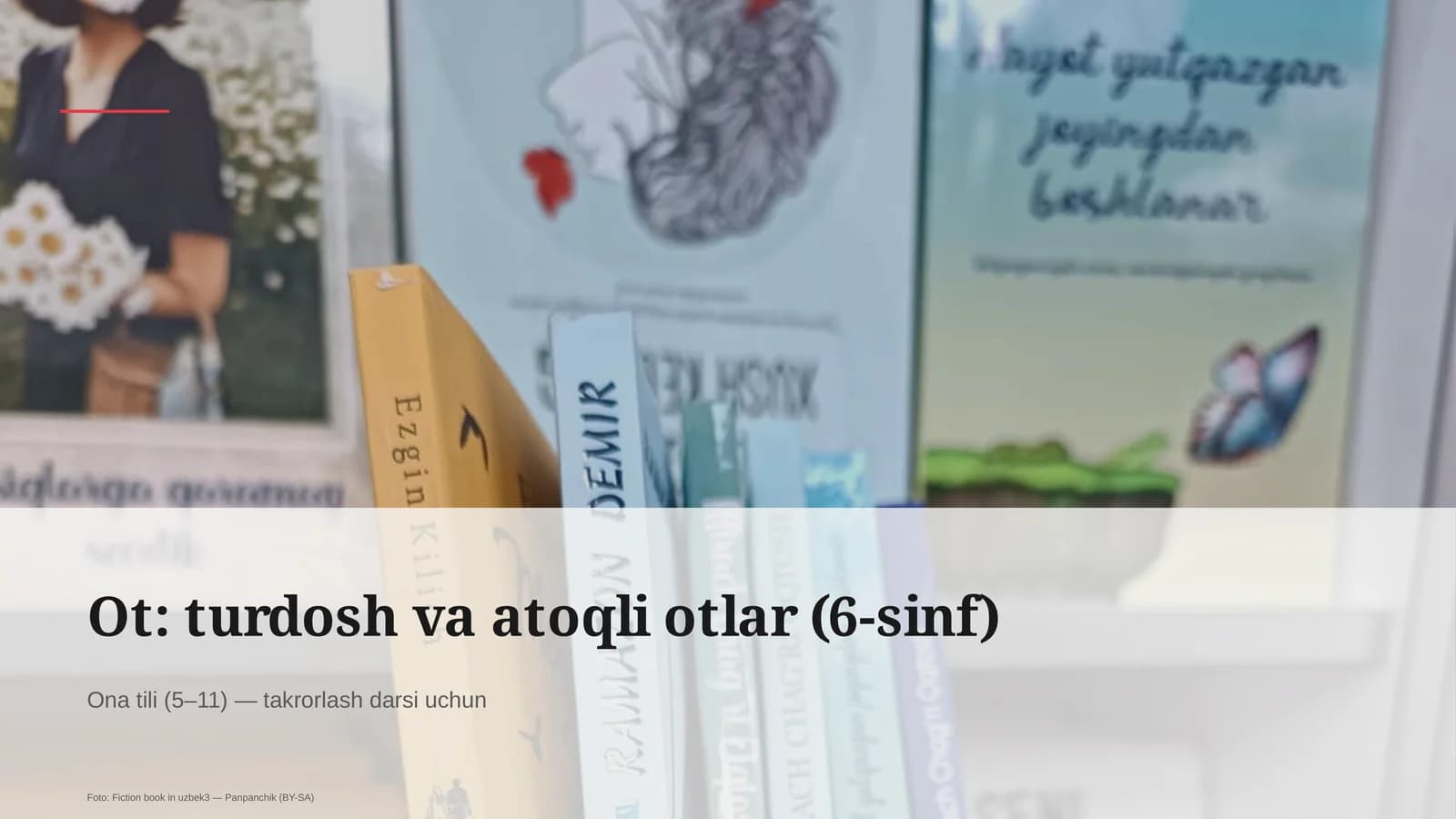 Ot: turdosh va atoqli otlar (6-sinf)