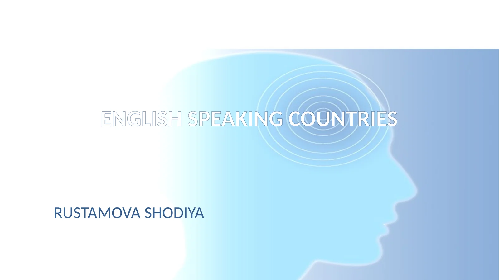 ENGLISH SPEAKING COUNTRIES