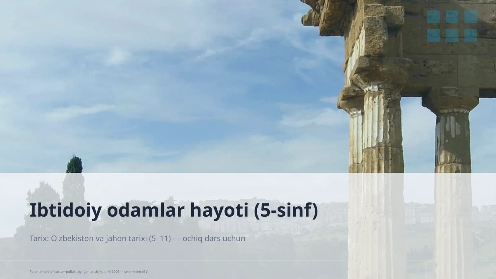 Ibtidoiy odamlar hayoti (5-sinf)