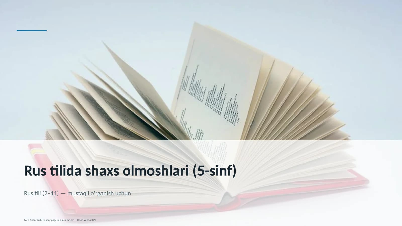 Rus tilida shaxs olmoshlari (5-sinf)