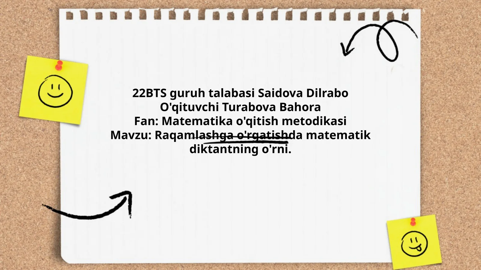 Matematika o'qitish metodikasi
