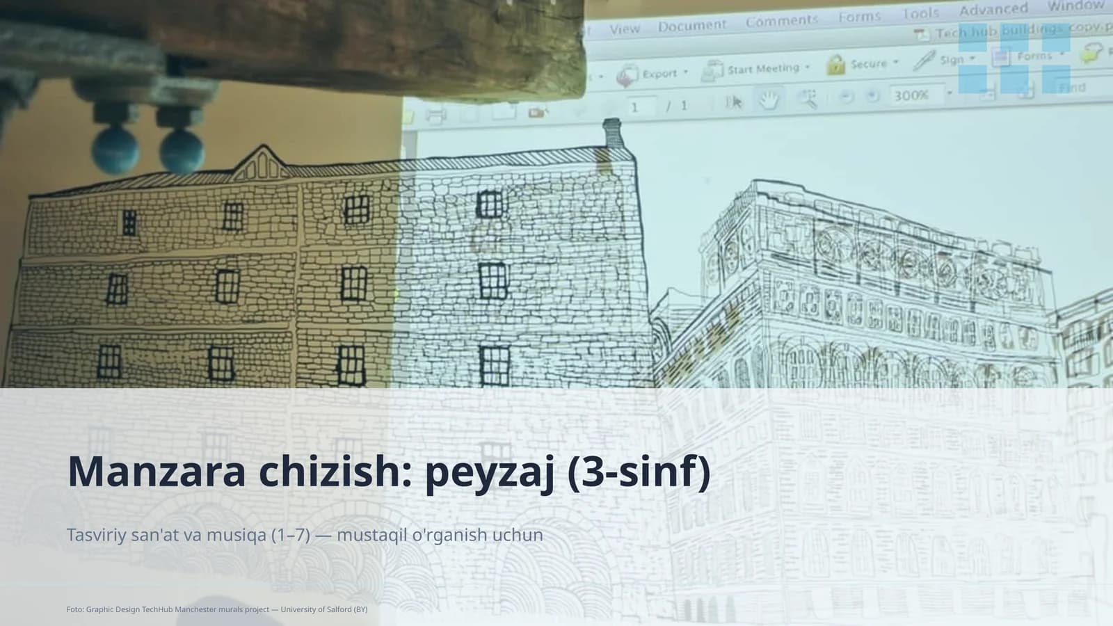 Manzara chizish: peyzaj (3-sinf)