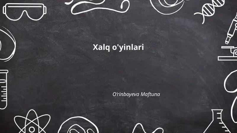 Xalq o'yinlari