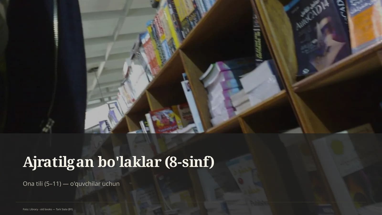 Ajratilgan bo'laklar (8-sinf)