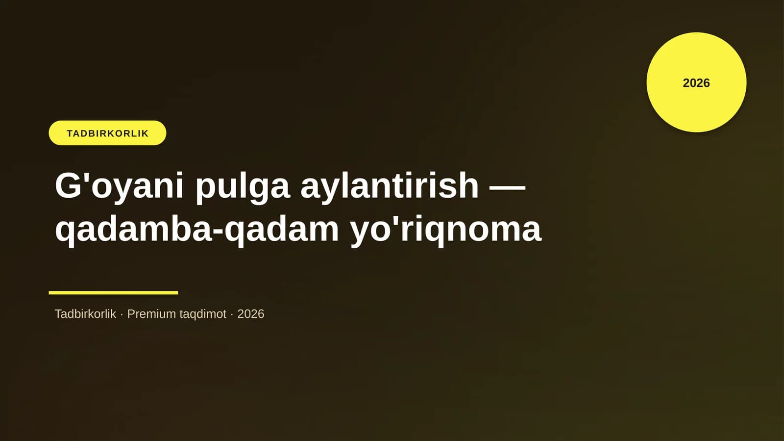 G'oyani pulga aylantirish — qadamba-qadam yo'riqnoma