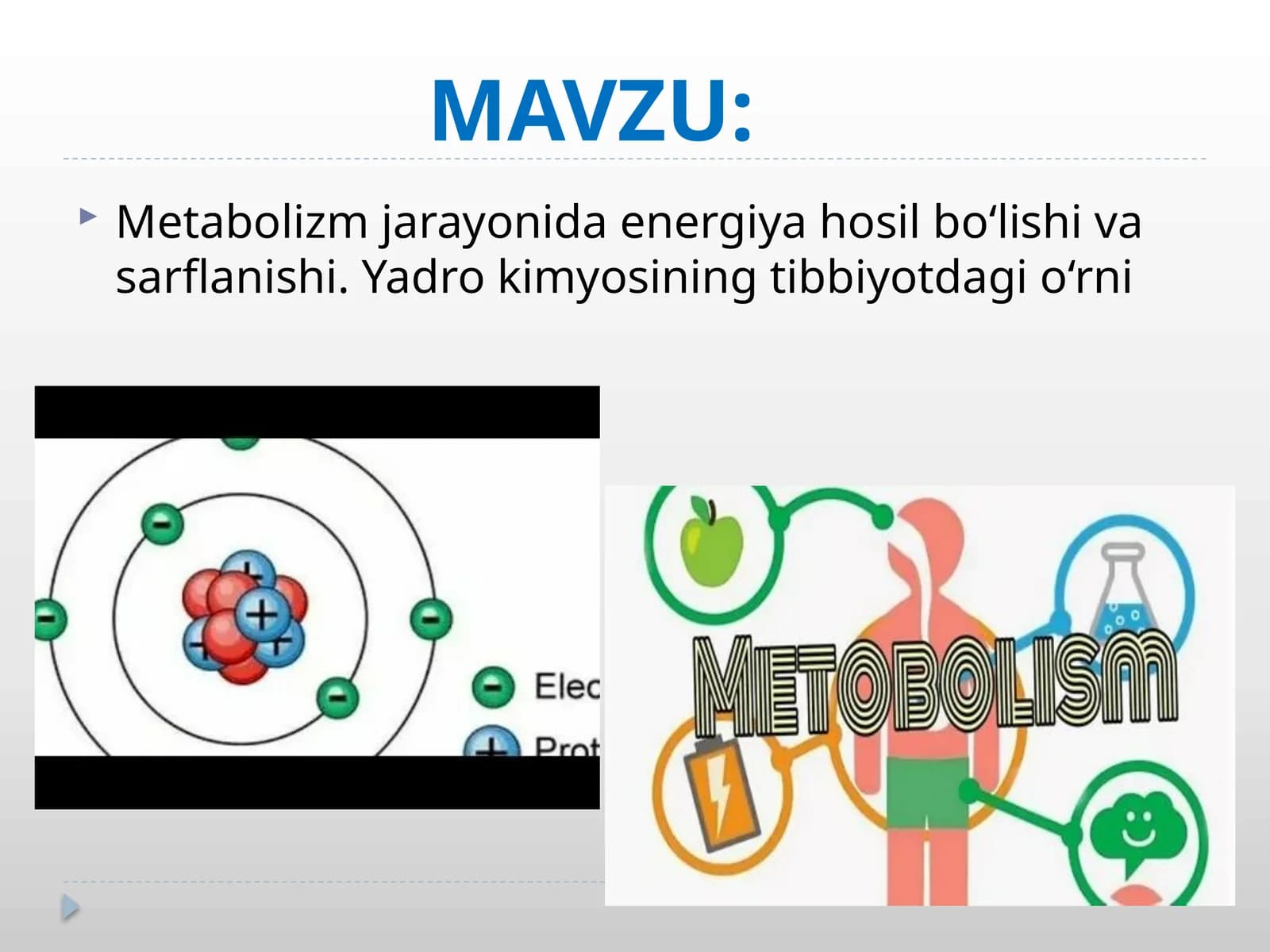 Metabolizm jarayoni