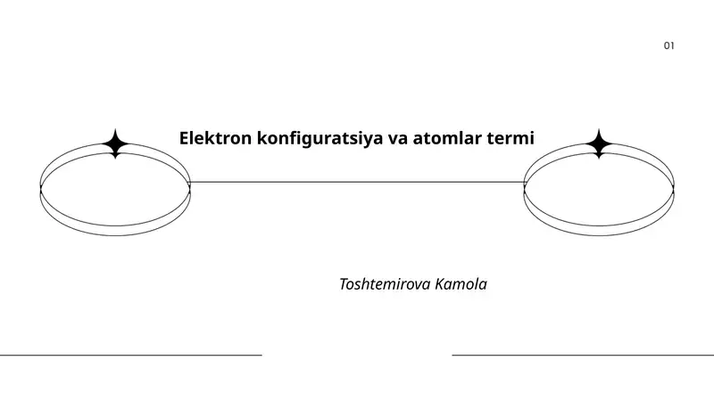 Elektron konfiguratsiya va atomlar termi