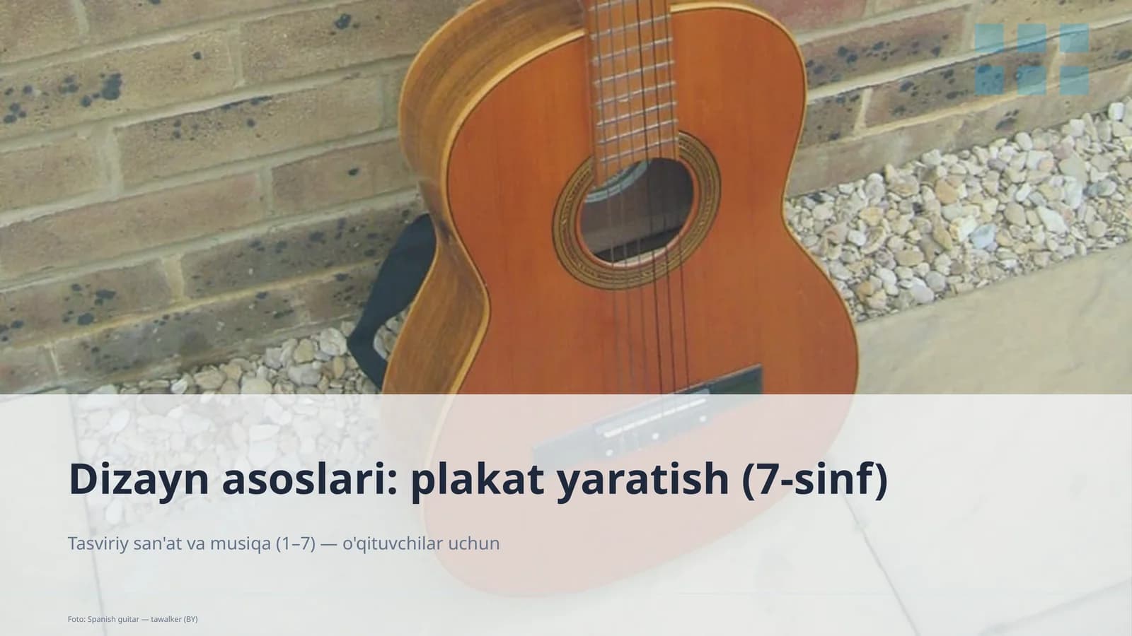 Dizayn asoslari: plakat yaratish (7-sinf)