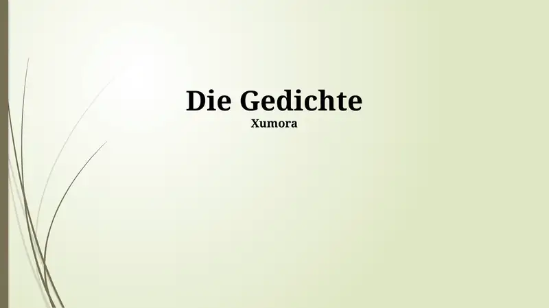 Die Gedichte