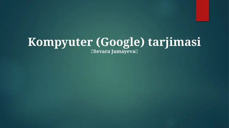 Google Translate