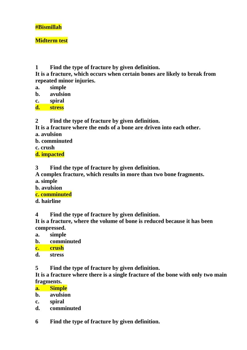 Midterm test