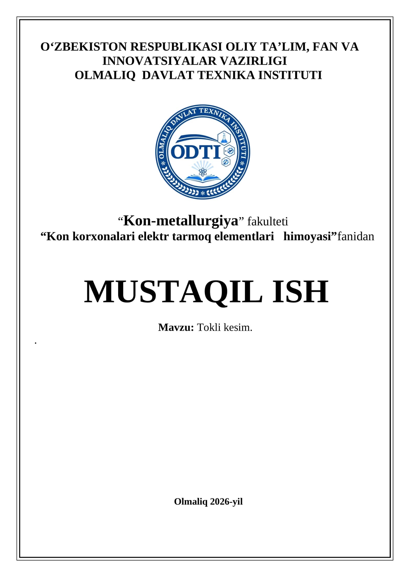 Tokli kesim