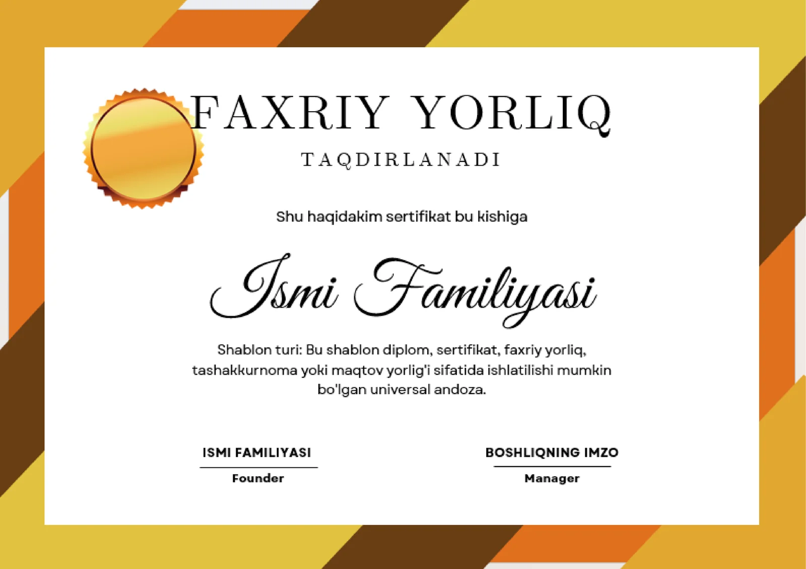 FAXRIY YORLIQ