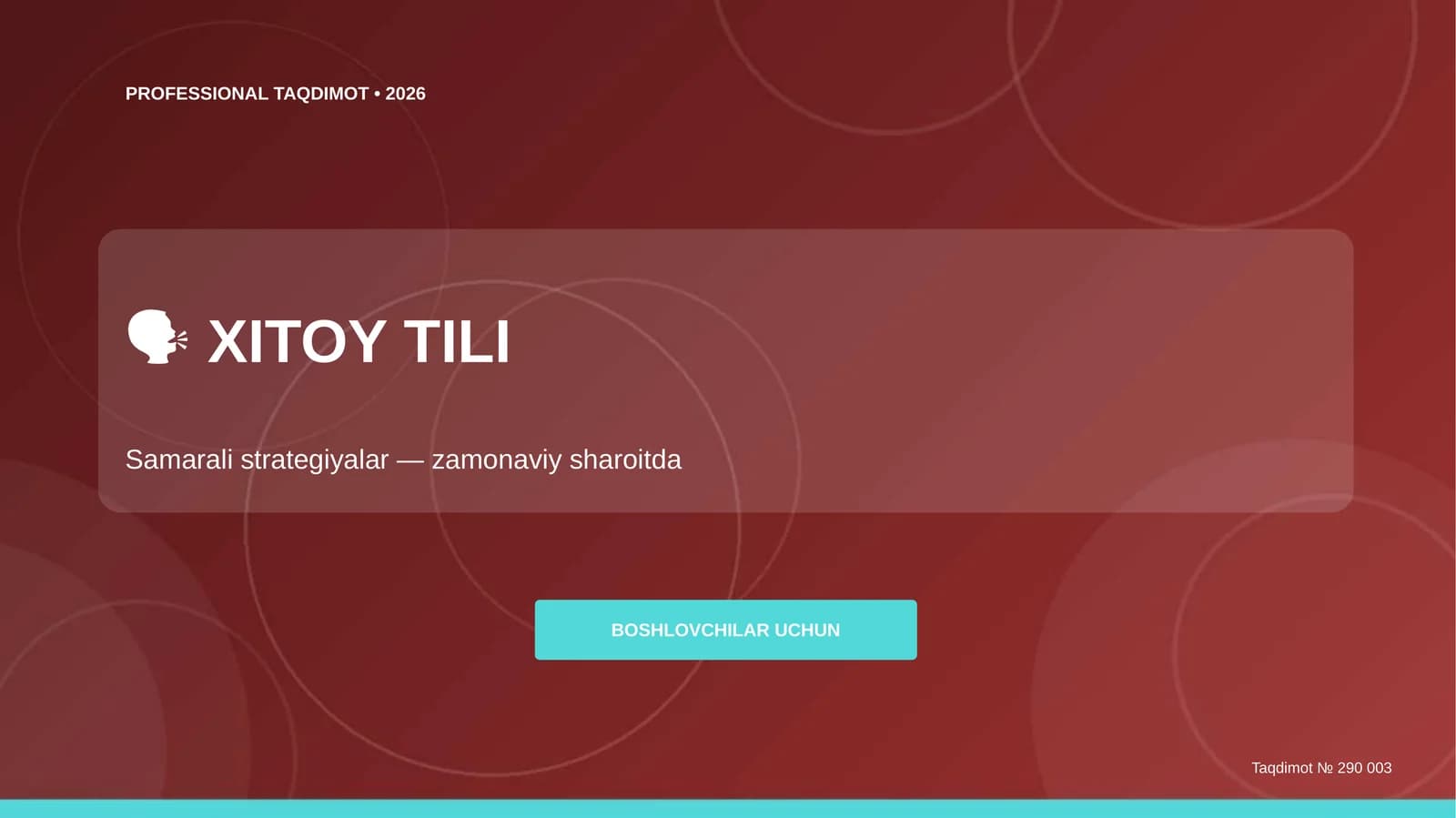 Samarali strategiyalar — zamonaviy sharoitda