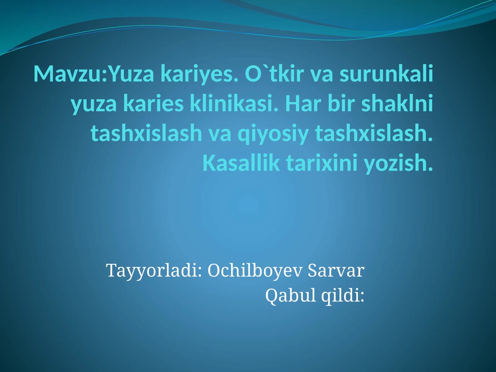 Yuza karies