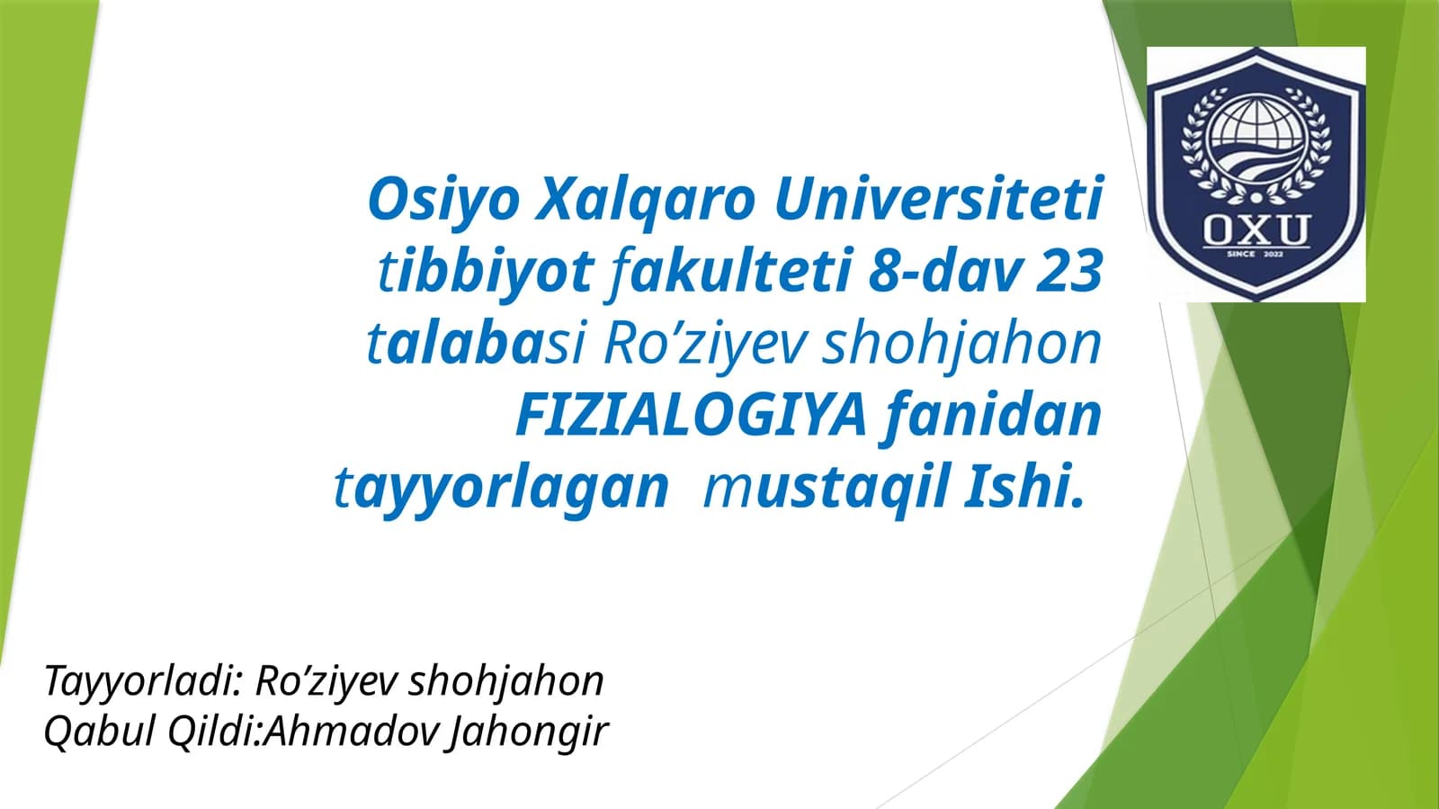 Qondagi gazlar transporti. To’qimada gazlar almanishuvi