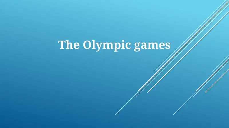 The Olympic games
