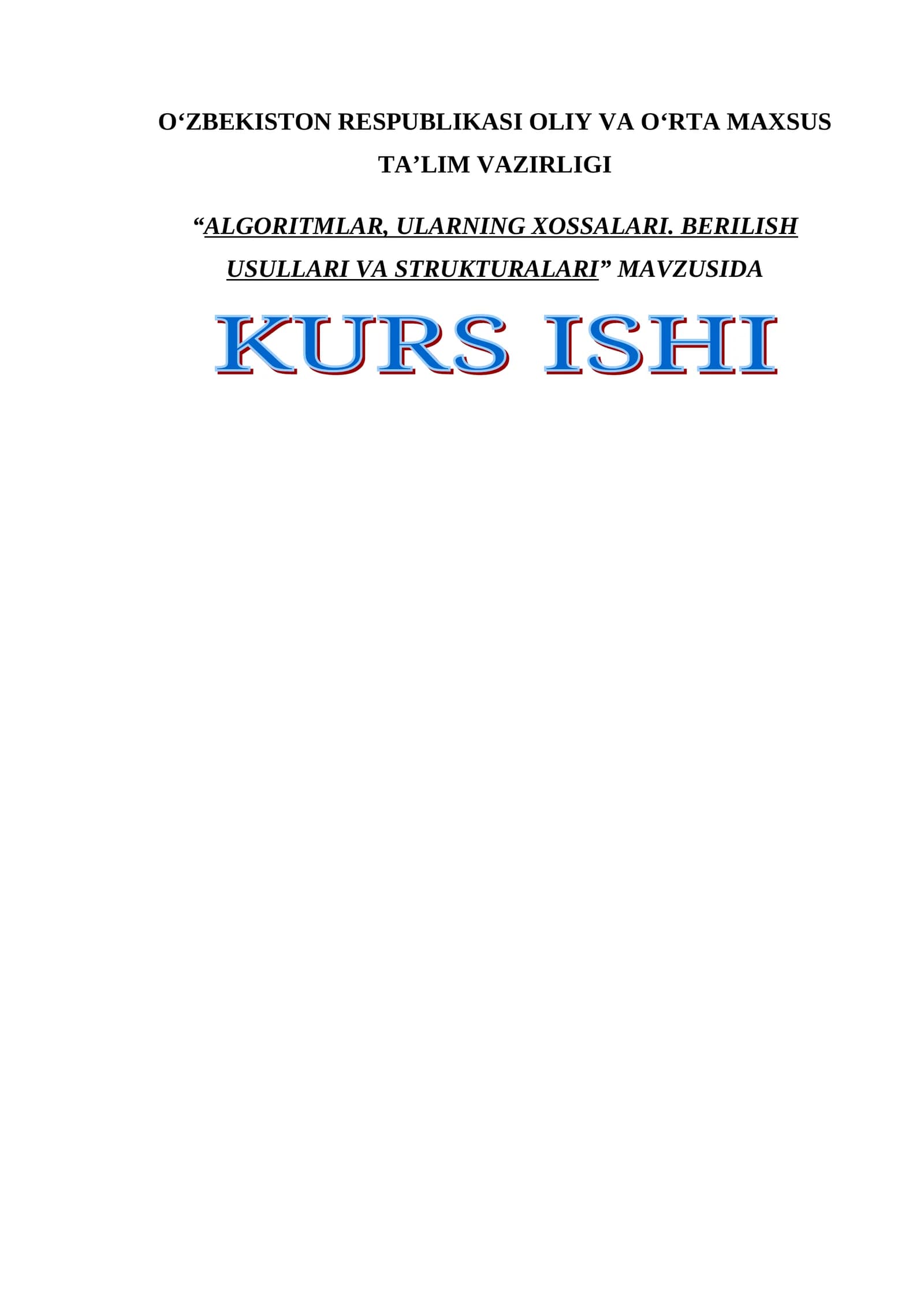 Algoritm